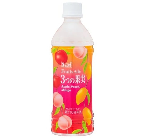 【送料無料】チェリオ 3つの果実 500ml×2ケース/48本