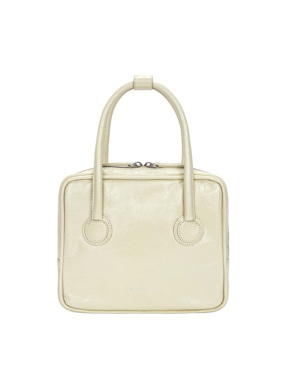 【MARGESHERWOOD】 PIPING SLIM TOTE : BLOND WOOD CRINKLE
