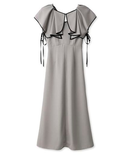 ラッフルボレロパイピングワンピ SWFO242005 レディース GRY