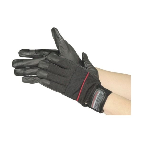 (まとめ) おたふく手袋 おたふく ピーユーキングプラス ブラックレッド M K-37-BK/RE-M 1双 (5セット)