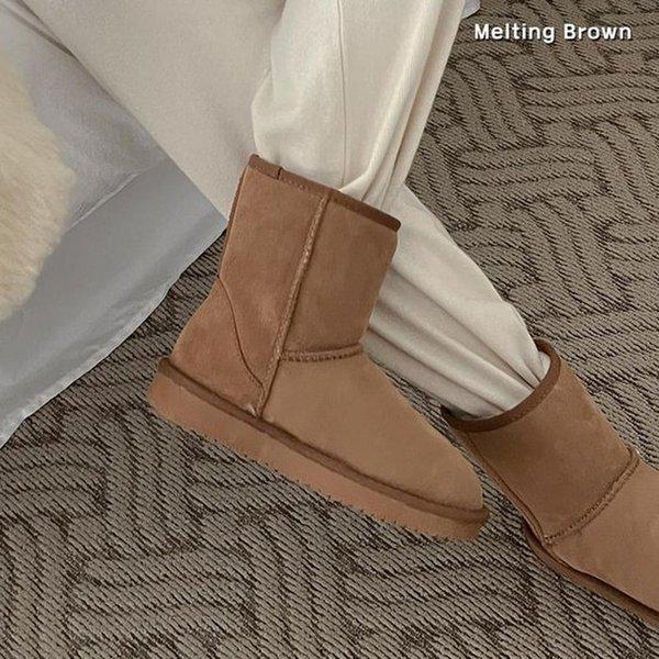 女性用ブーツ 女性 スエード ショートブーツ K27