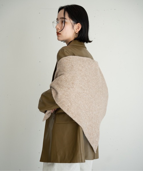 [最安値挑戦]ストール トライアングルニットストール レディース