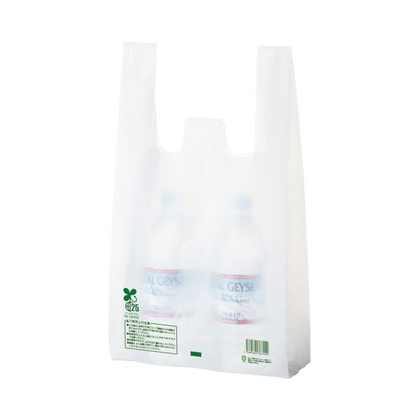 TANOSEEバイオマス配合レジ袋(乳白) 30号 1セット(1000枚:100枚10パック)