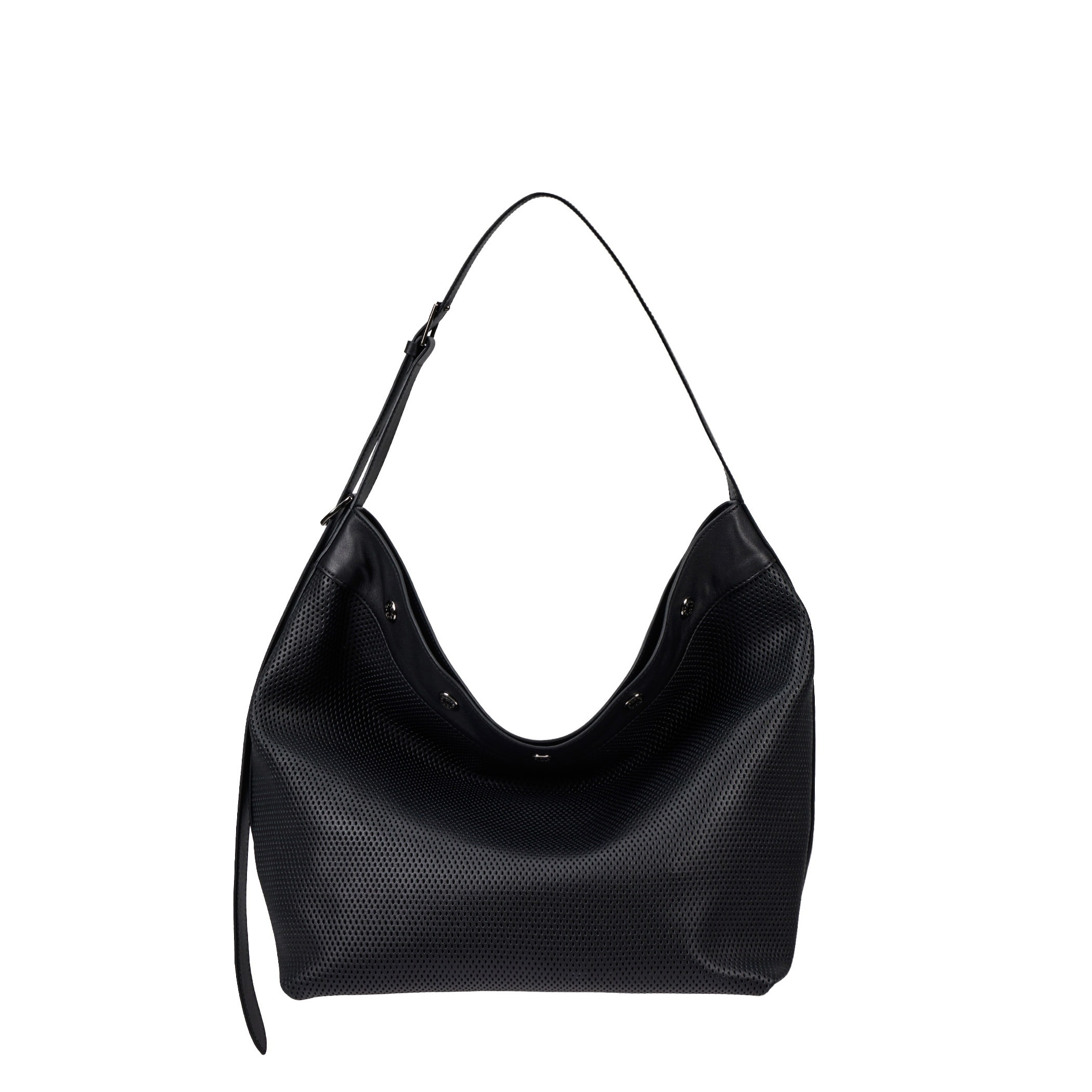 【VUNQUE】 PERFEC BUTTON UP NET HOBO L: BLACK