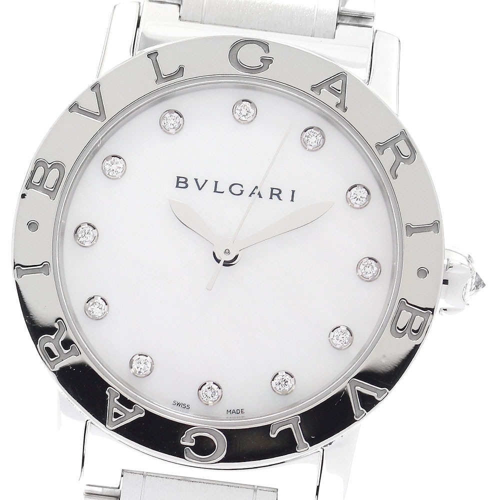 ブルガリ BVLGARI BBL33S ブルガリブルガリ 12Pダイヤ 自動巻き ボーイズ 良品 保証書付き_899143【中古】