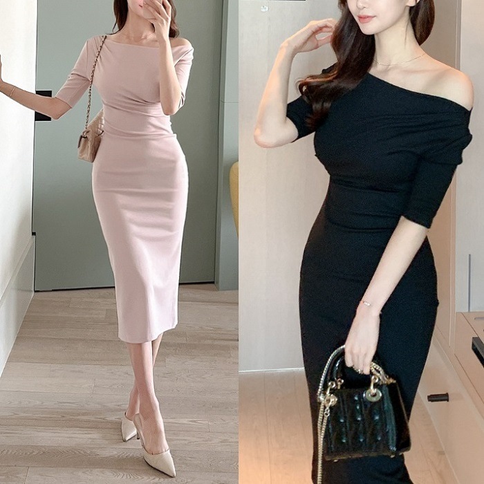 ロングワンピース タイトワンピ 半袖 セクシー 大人女子 春 秋 5,502円