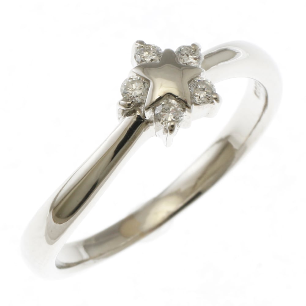 リング 指輪 13号 Pt900プラチナ ダイヤモンド 中古 美品