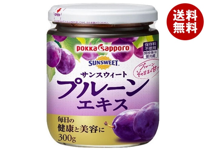 ポッカサッポロ サンスウィート プルーンエキス 300g瓶×3個入×(2ケース)