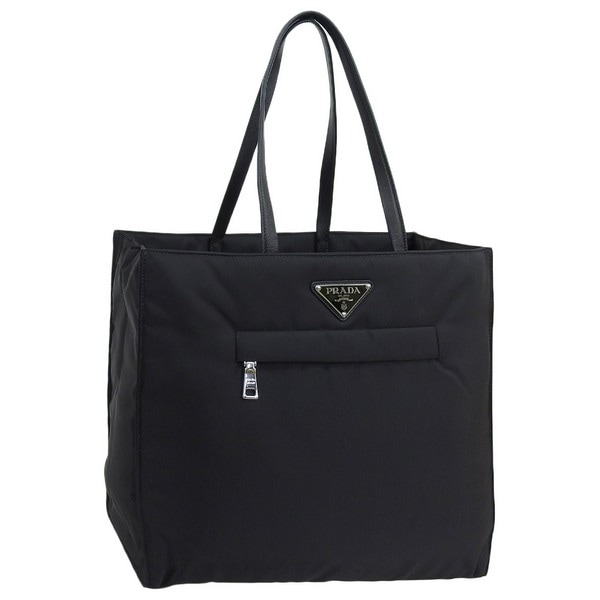 プラダ バッグ レディース トートバッグ アウトレット ブラック TOTE BAG 1BG421 TESSUTO+NAPPA NERO PRADA A4対応