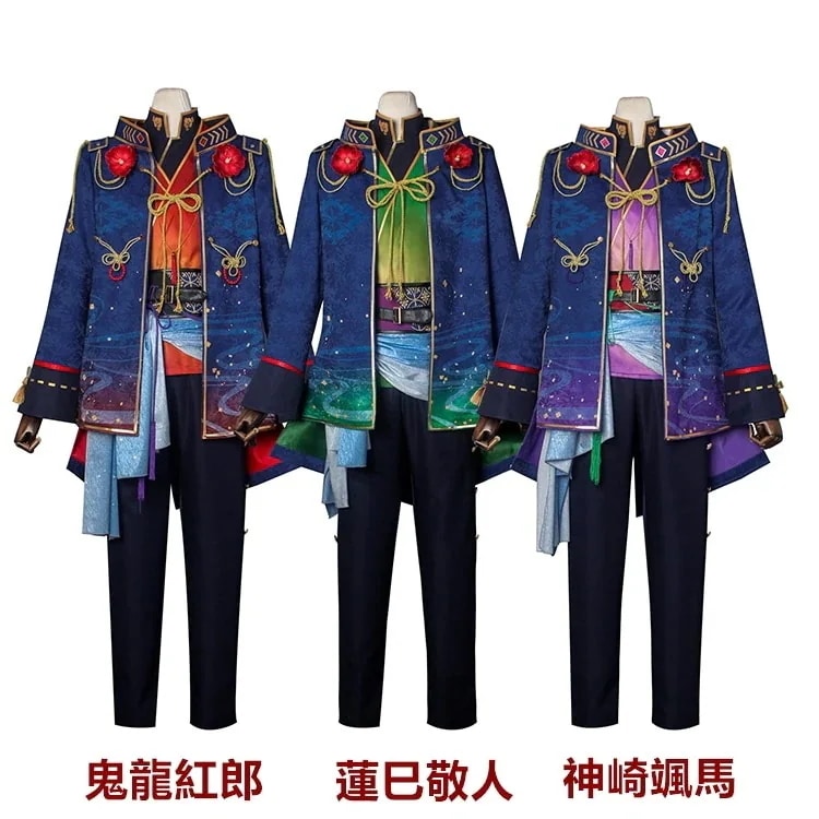 雪舞う冬の猫と椿列車 あんさんぶるスターズ コスプレ衣装 神崎颯馬 鬼龍紅郎 コスチューム期間限定30％ 蓮巳敬人パーティーイベント用品コスプレ変装仮装