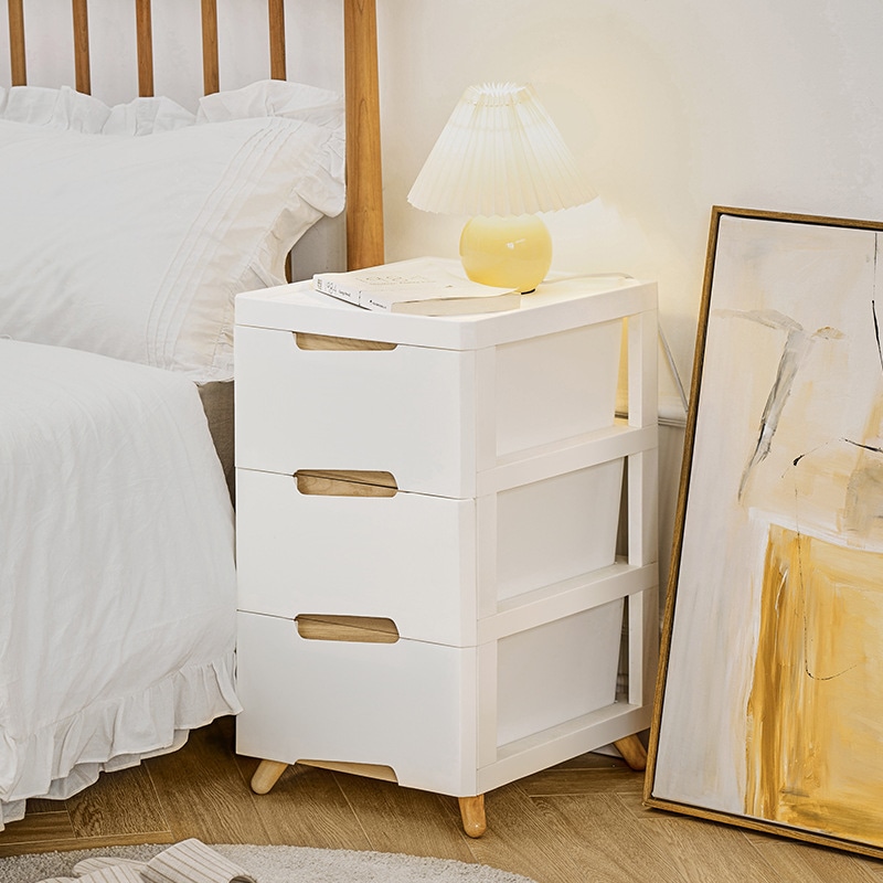 多層引き出しスナック収納キャビネット家庭用プラスチック子供のおもちゃ収納ラック寝室ベッドサイド化粧品スロットキャビネット