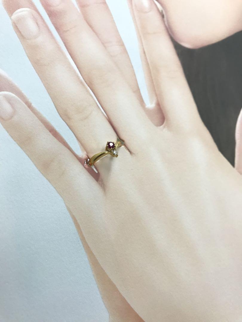 MIKIMOTO　ミキモト　リング　K18　YG　ルビー　ダイヤ　7号　指輪 MIKIMOTO ミキモト リング K18 YG ルビー ダイヤ 7号 指輪 【公式通販】