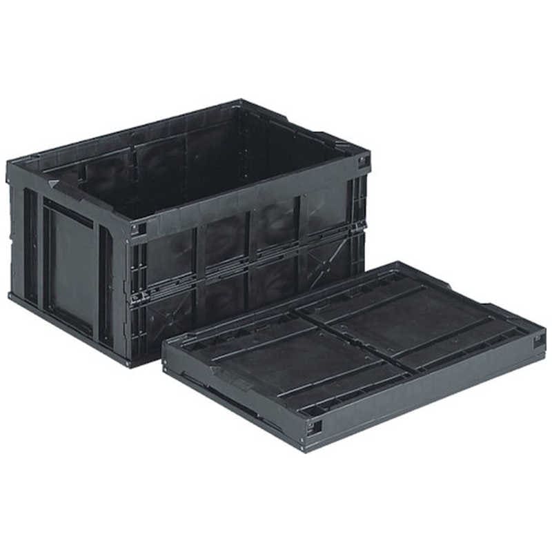 三甲　サンコー 折りたたみコンテナー 550460 オリコン75B(BK)(導電) 黒　550460BK00