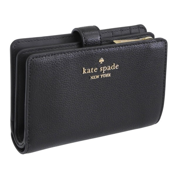ケイトスペード 財布 レディース 二つ折り財布 アウトレット レザー ブラック med combifld wallets KN751-001 KATE SPADE