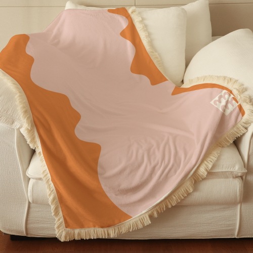 両面5mmマイクロファイバーブランケット 毛布 四季適用 なめらかで心地よい肌触り 洗える タッセル(100X150) エムエム 「organic 7」