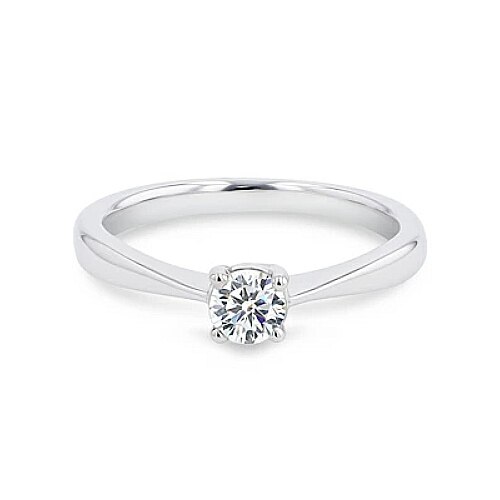 スワロフスキージルコニア使用 直径4.3ｍｍ 指輪 エンゲージリング K18ゴールド仕上げ プラチナ仕上げ 全2色