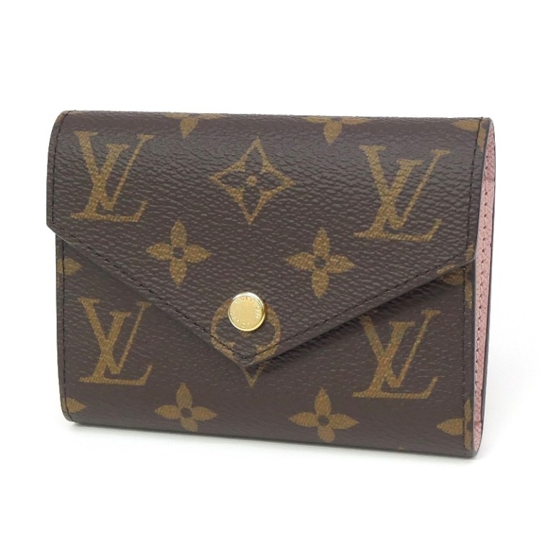 【新品】ルイ・ヴィトン ポルトフォイユヴィクトリーヌ M62360 モノグラム ローズバレリーヌ LOUISVUITTON 三つ折り財布(66426)