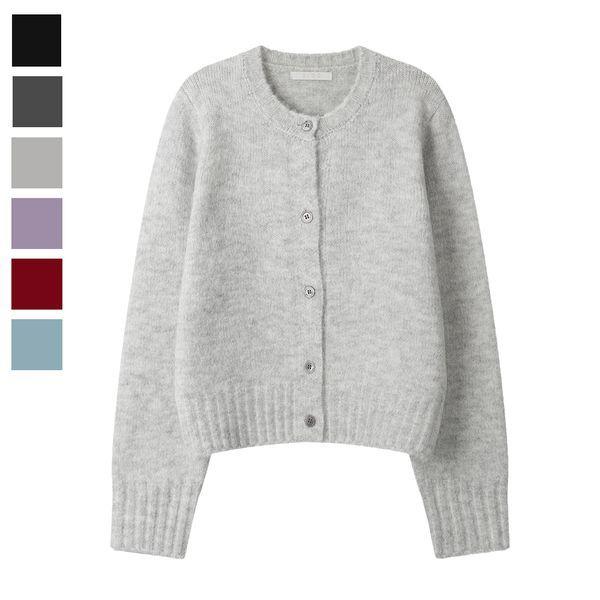 女子バミルラウンド長袖カーディガンSGW CA Q094白オート_P407346742