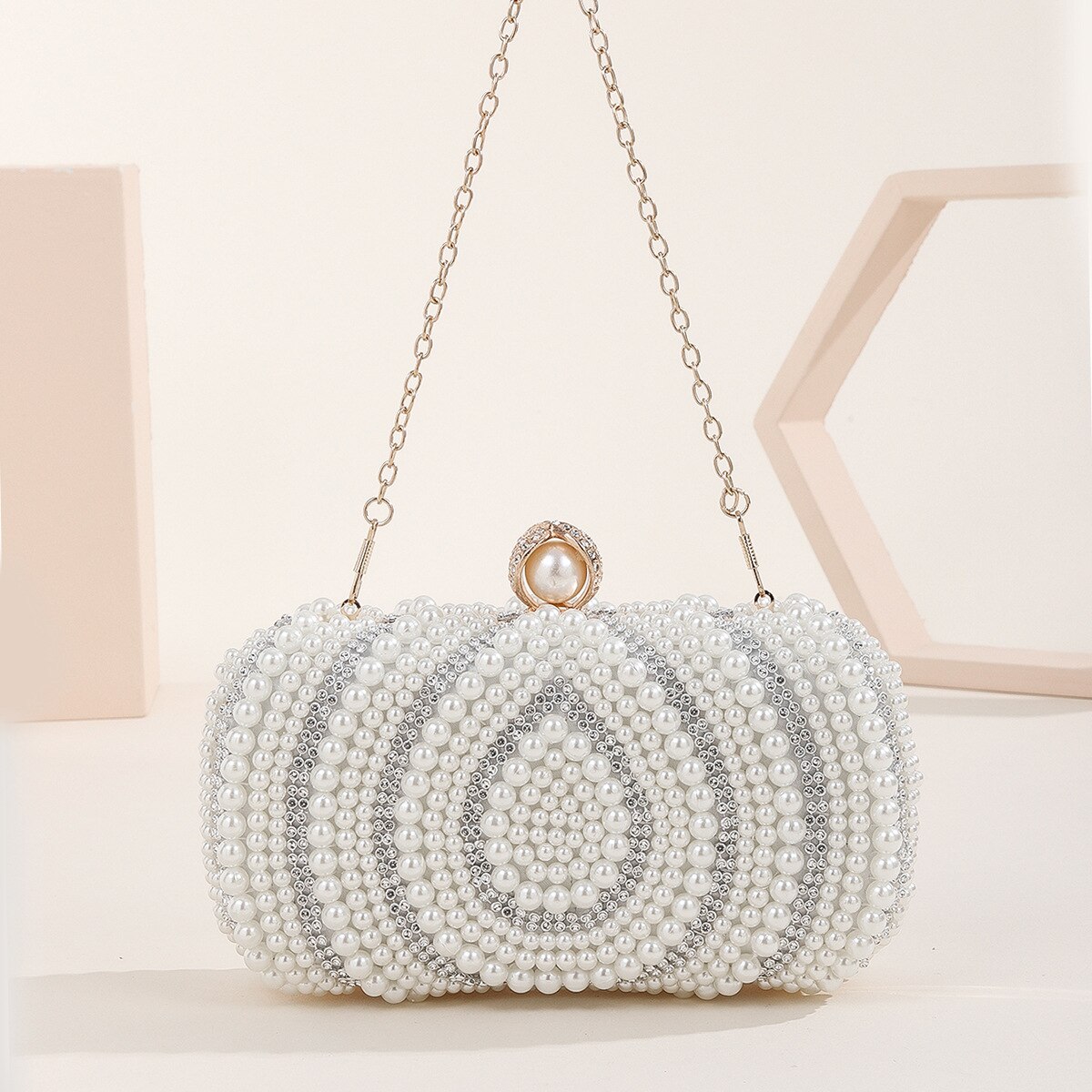 ビーズのイブニングクラッチ,ラインストーン,エレガントな夜のハンドバッグ