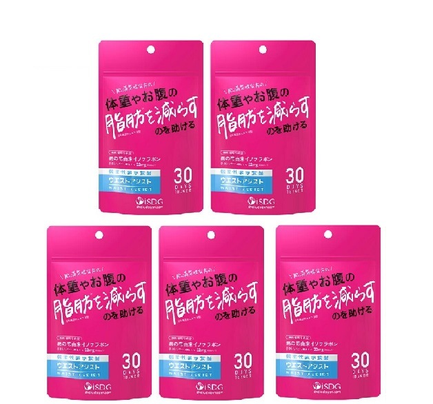 【機能性表示食品】医食同源ドットコム ウエストアシスト 30日分 5個セット 肥満 脂肪 サプリメント 軽減税率対象品