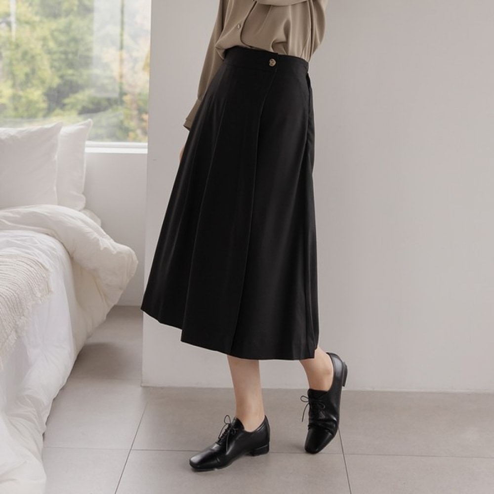 (Elysia) デネンピンタックプリーツバンディングスカート