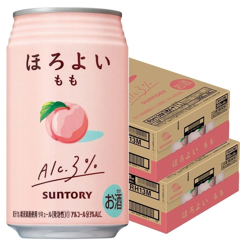 【送料無料】サントリー ほろよい もも 350ml2ケース/48本 【北海道沖縄県東北四国九州地方は必ず送料が掛かります】