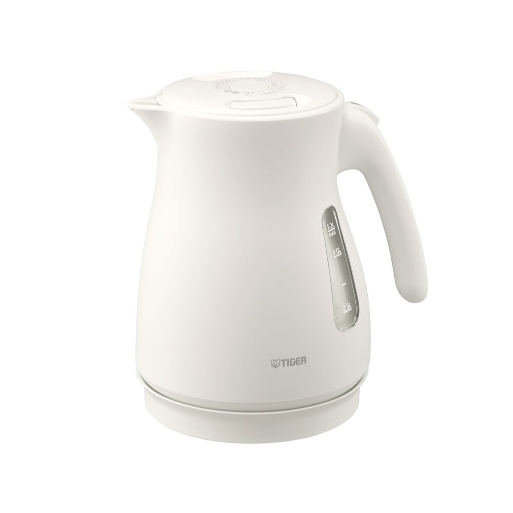 TIGER タイガー PCV-A120-WM 電気ケトル QUICK＆SAFE＋ 蒸気レス 1.2L マットホワイト