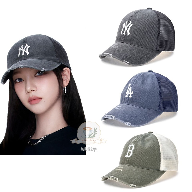 [AESPA カリナ着用］Basic Washing Mesh Cap NY