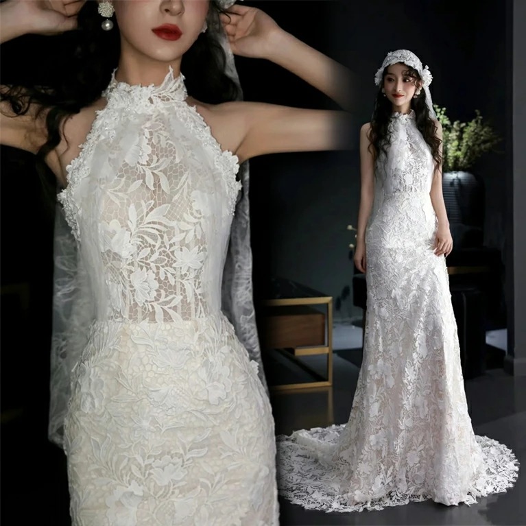 花嫁 ウェディングドレス プリンセスライン 白ドレスワンピース プリンセス シンプル 結婚式 披露宴 前撮り 後撮り 撮影用 フォトウェディング ロングドレス 二次会 前撮り 大きいサイズ 結婚式 二