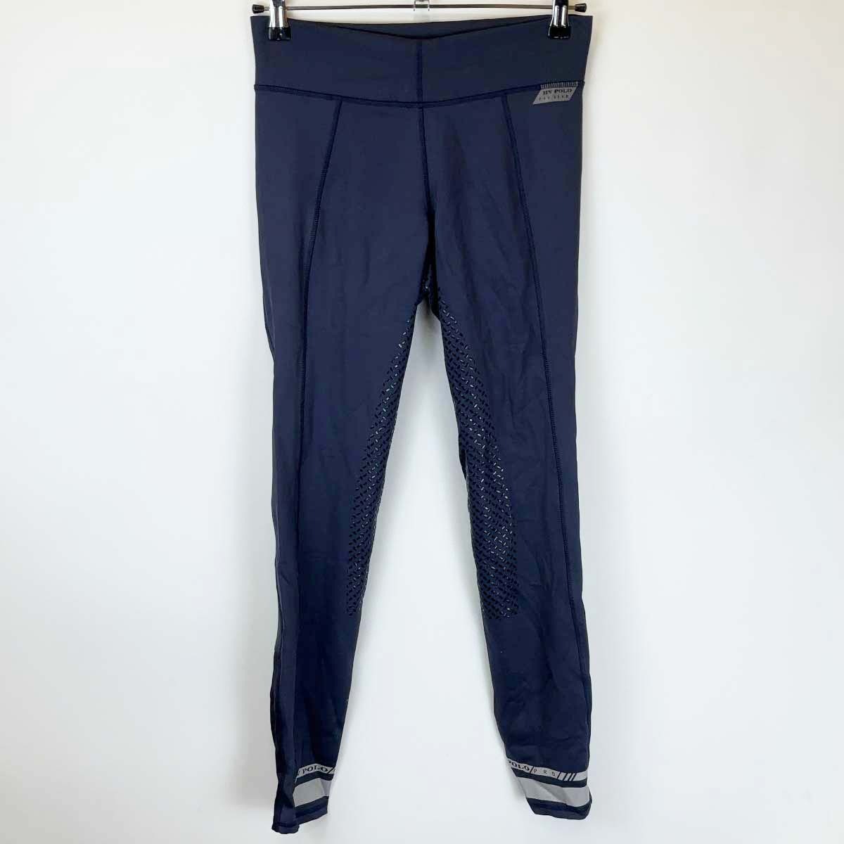 【中古・未使用品】HV POLO キュロット パンツ WARRANT フルグリップ 38 ネイビー 114991 レディース 乗馬ズボン 馬術