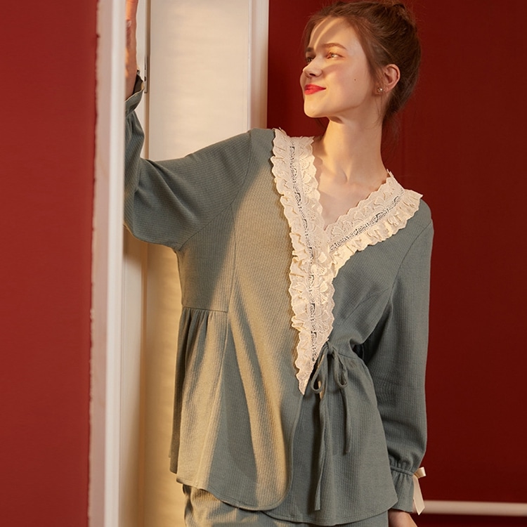 秋冬 寝間着 マタニティパジャマ 新入荷 大人気 韓国ファッション 大人 可愛い ルームウェア 女性