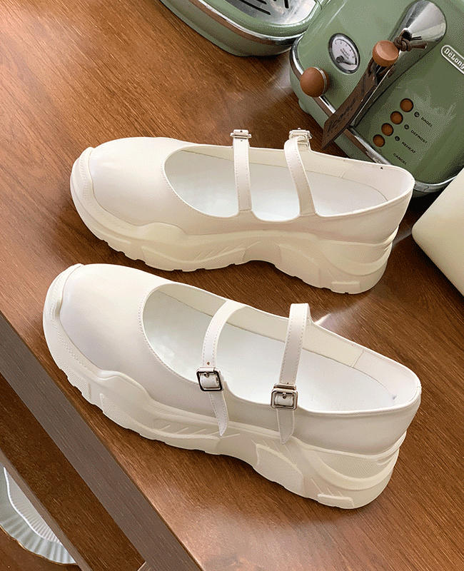 [MILOVANY] セディダブルストラップスニーカー6cm