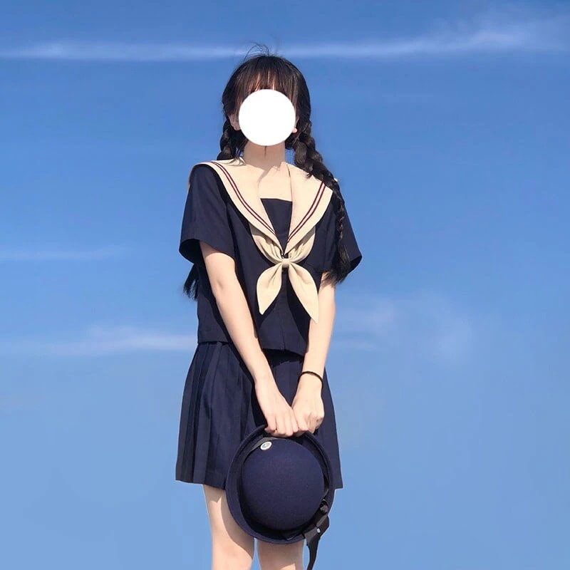 涼しく楽ちんセットアップ 新生活応援ビジネス特集 スーツ涼しく楽ちんセットアップ韓国ファッション jk 制服ワンピース セーラー服 大学生風 半袖＋プリー