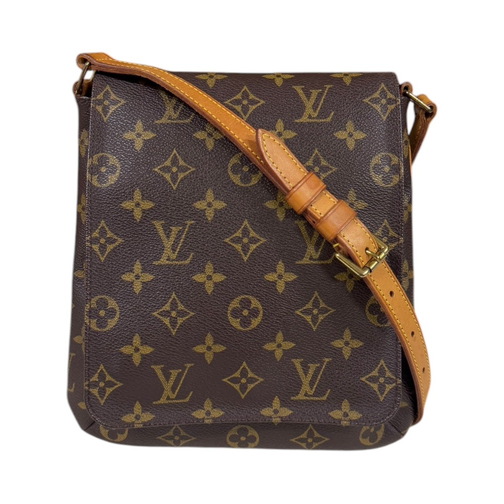 ルイヴィトン ミュゼットサルサ　ショート モノグラム ショルダーバッグ モノグラムキャンバス M51258 ブラウン LOUIS VUITTON 中古