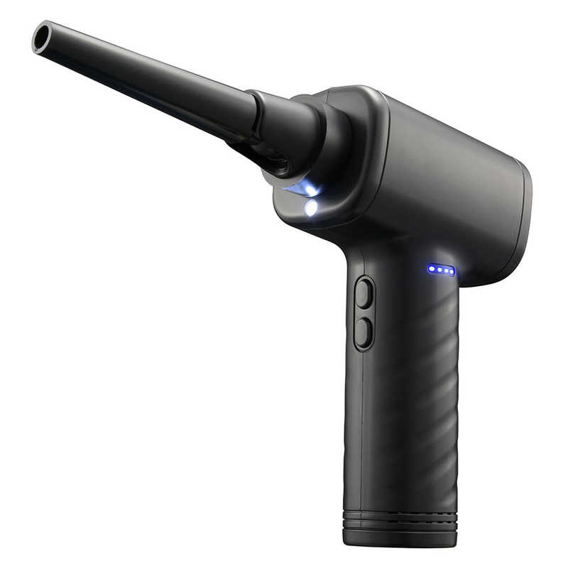 オーム電機　電動エアダスター 充電式 ブラック　OA-MAD01-K