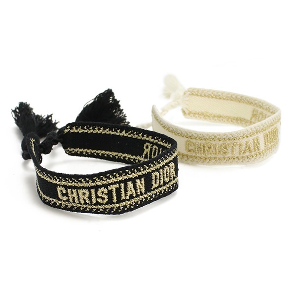 Christian Dior ブレスレット セット バングル オブリーク ロゴ B0961 ADRCO 08W ブラック ホワイト系 35,620円