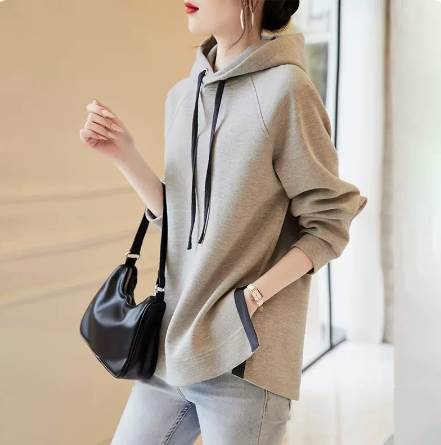 トップス プルオーバー パーカー トレーナー スウェット 長袖 サイドスリット フード 個性的 S M L XL グレー ベージュ 緑 ピンク 青 オレンジ かわいい 大人可愛い シンプル カジュア