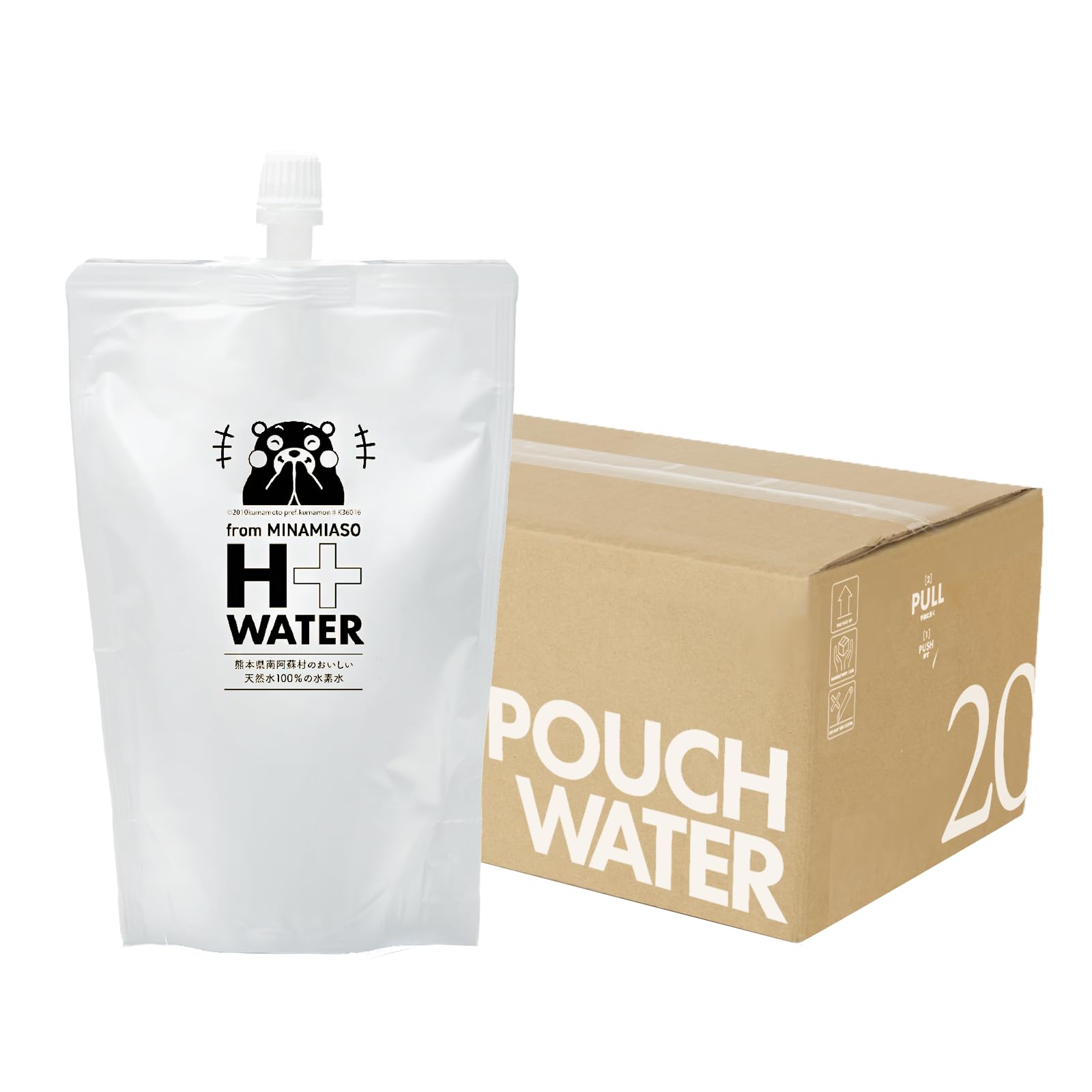 南ASOの水素水 くまモンパッケージ シリカ55mg/l (330ml×20本セット）