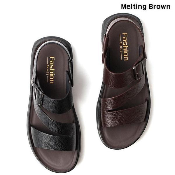 メンズ夏サンダルスリッパ男性レザーサンダルAX22