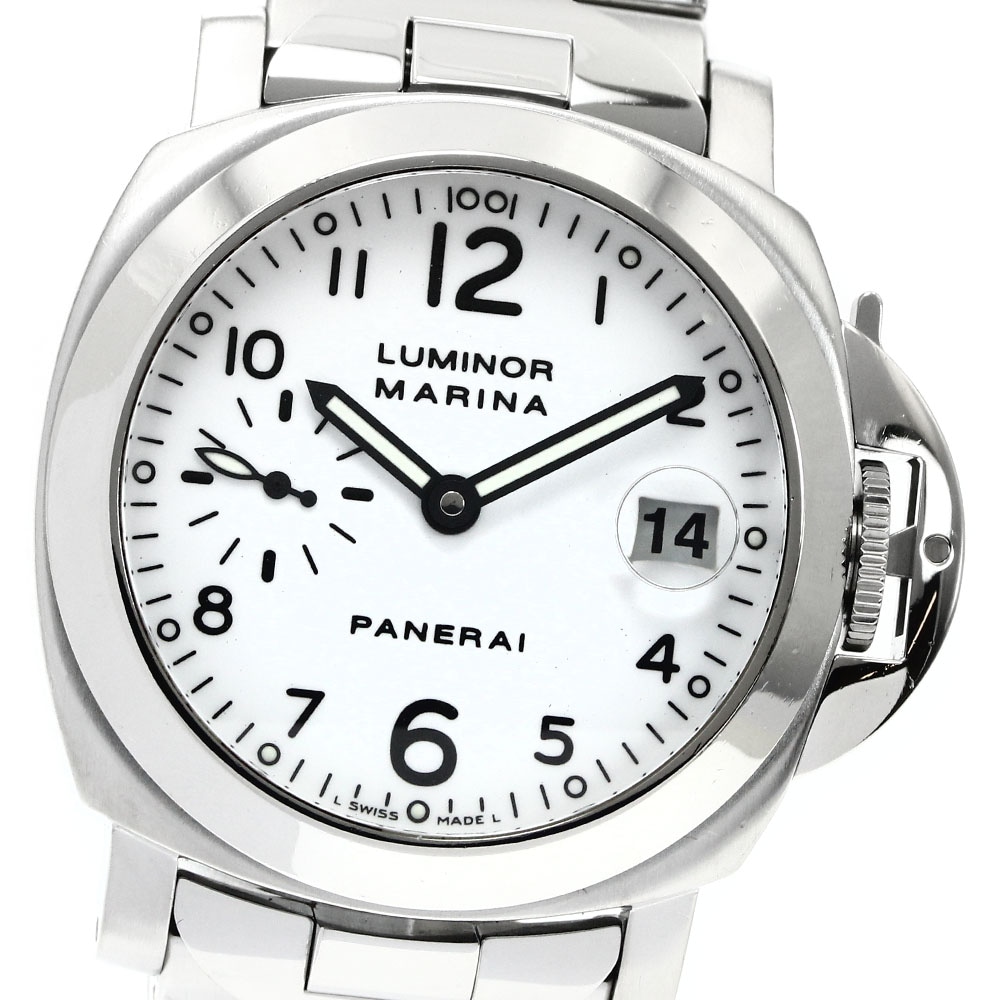 パネライ PANERAI PAM00051 ルミノール マリーナ デイト スモールセコンド 自動巻き メンズ _885952【中古】