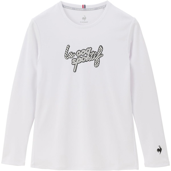 ルコック le coq sportif シンプルロゴ長袖シャツ LN4FLT20L-WH00 レディース