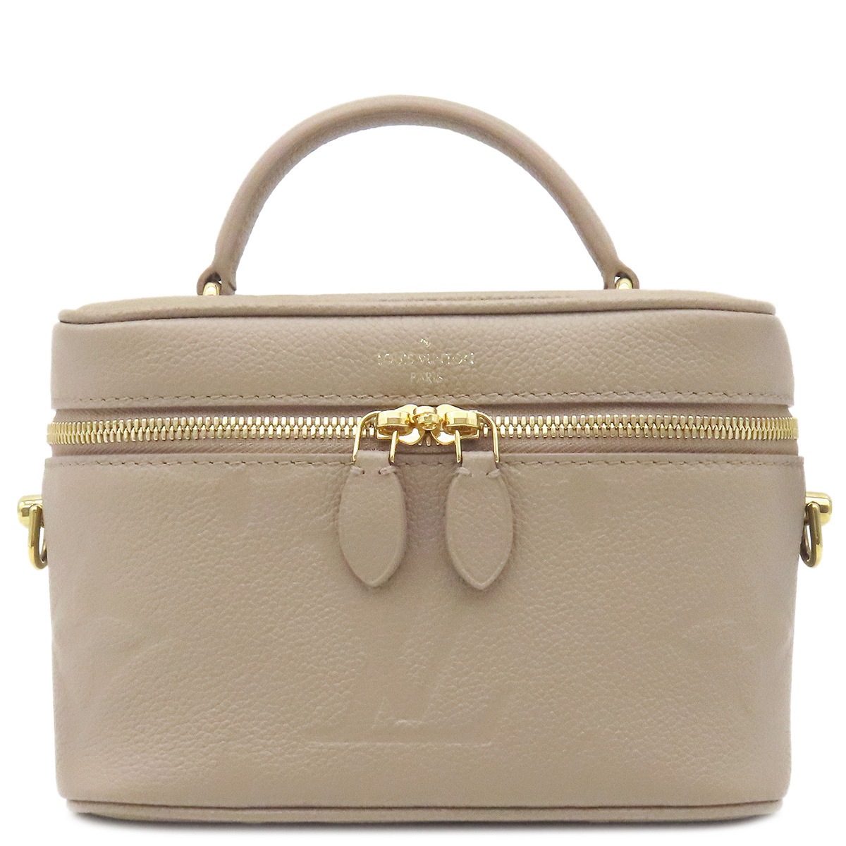 ルイヴィトン LOUIS VUITTON ショルダーバッグ ヴァニティ PM モノグラムアンプラント トゥルトレール ゴールド金具 グレージュ M45608 【箱】【中古】