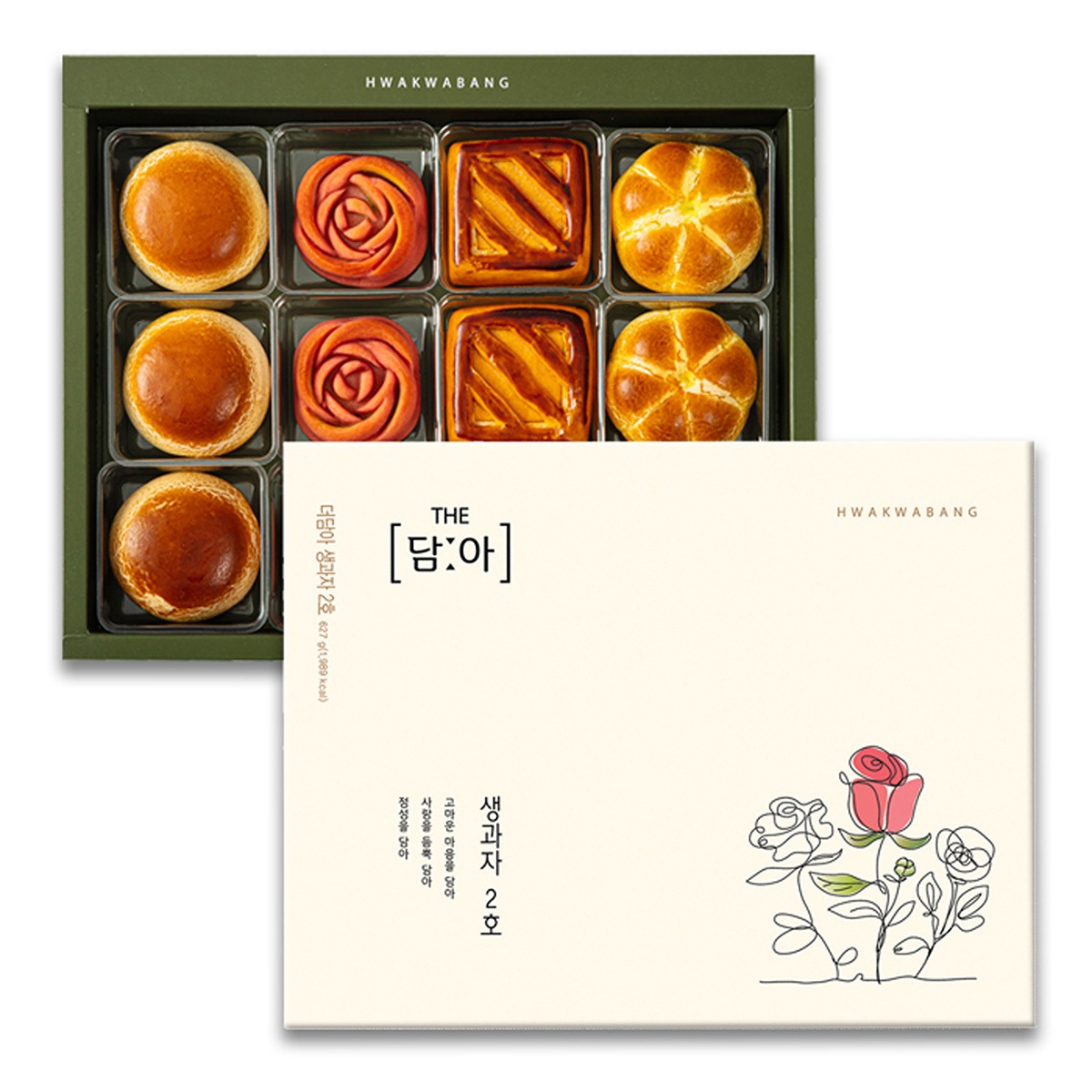 韓国伝統菓子-KMEAL-和菓子パンもっと入れて生菓子2号/627gスモモアプリコット栗チークピー