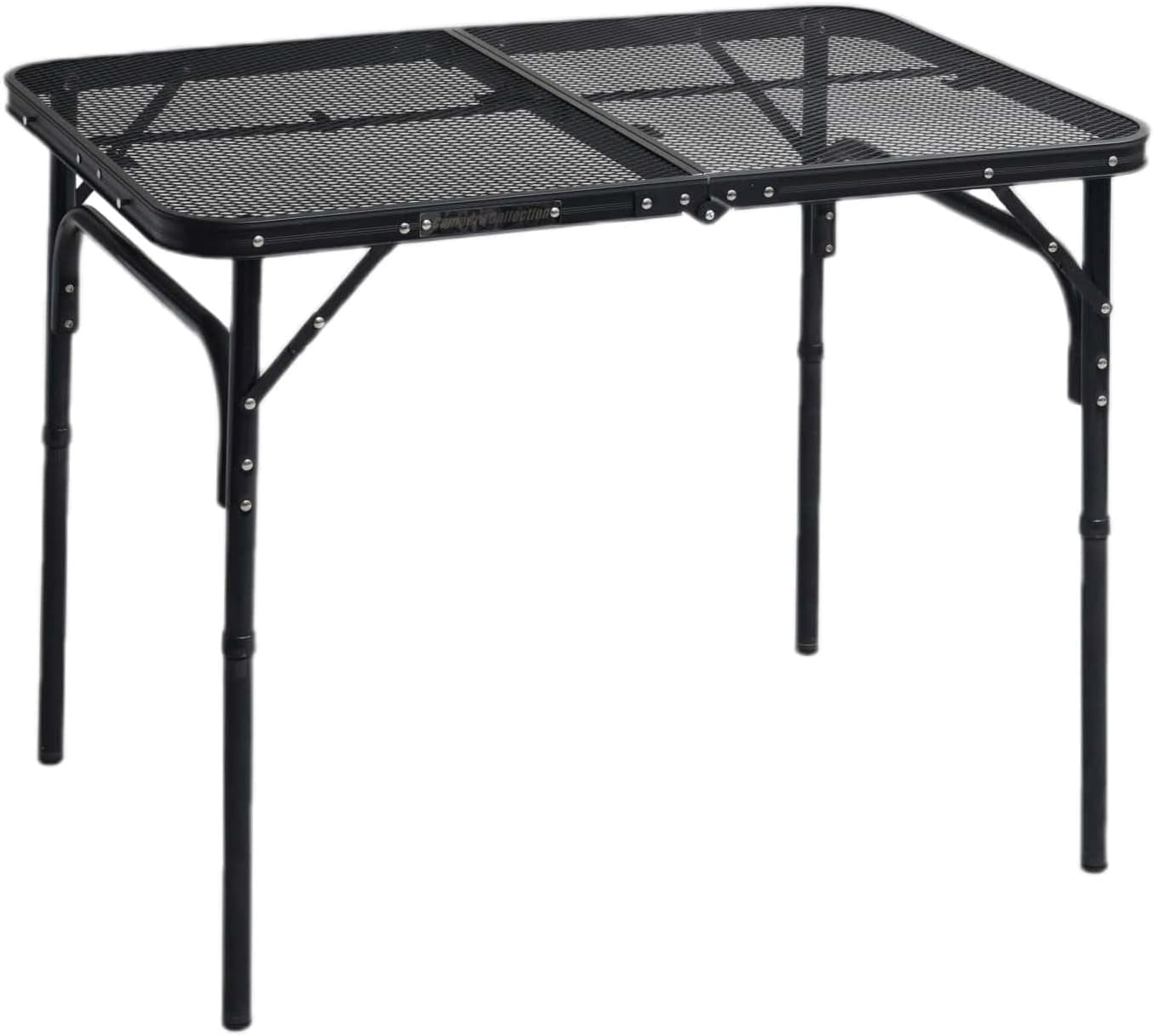 折りたたみメッシュテーブルブラック
