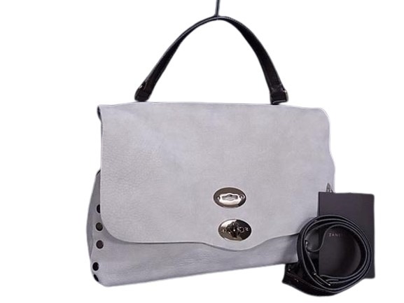 ザネラート ハンドバッグ ポスティーナ ヌバック - 2WAY ブロンズ金具 グレージュ ブラウン ショルダーバッグ トートバッグ ショッピングバッグ 鞄 ブランド ビジネス【本物保証】 15,038円