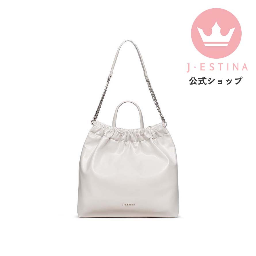 LARGO ハンドル付きチェーンストラップショルダーバッグ(WHITE)IU パクミニョン 韓国ドラマ 韓国ファッション レディース アクセサリー