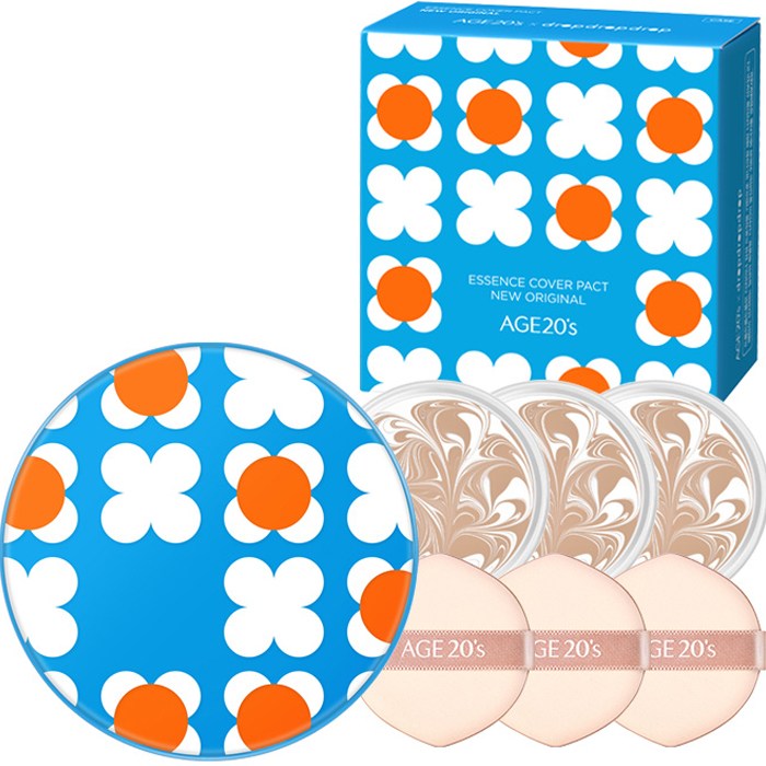 ドロップドロップドロップ2 ケース + ニューオリジナル 詰め替え 3p セットブルー(ケース)21号ホワイトラテ(ファクト)