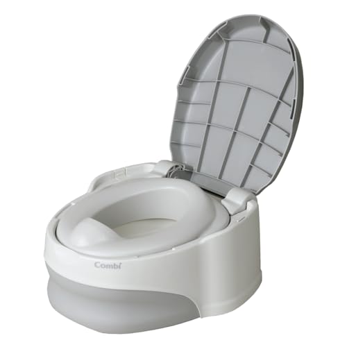 コンビ トイレトレーニング ベビーレーベル 洋式おまるでステップ グレー (おまる:1歳頃/補助便座+ステップ:1歳6ヶ月頃対象)