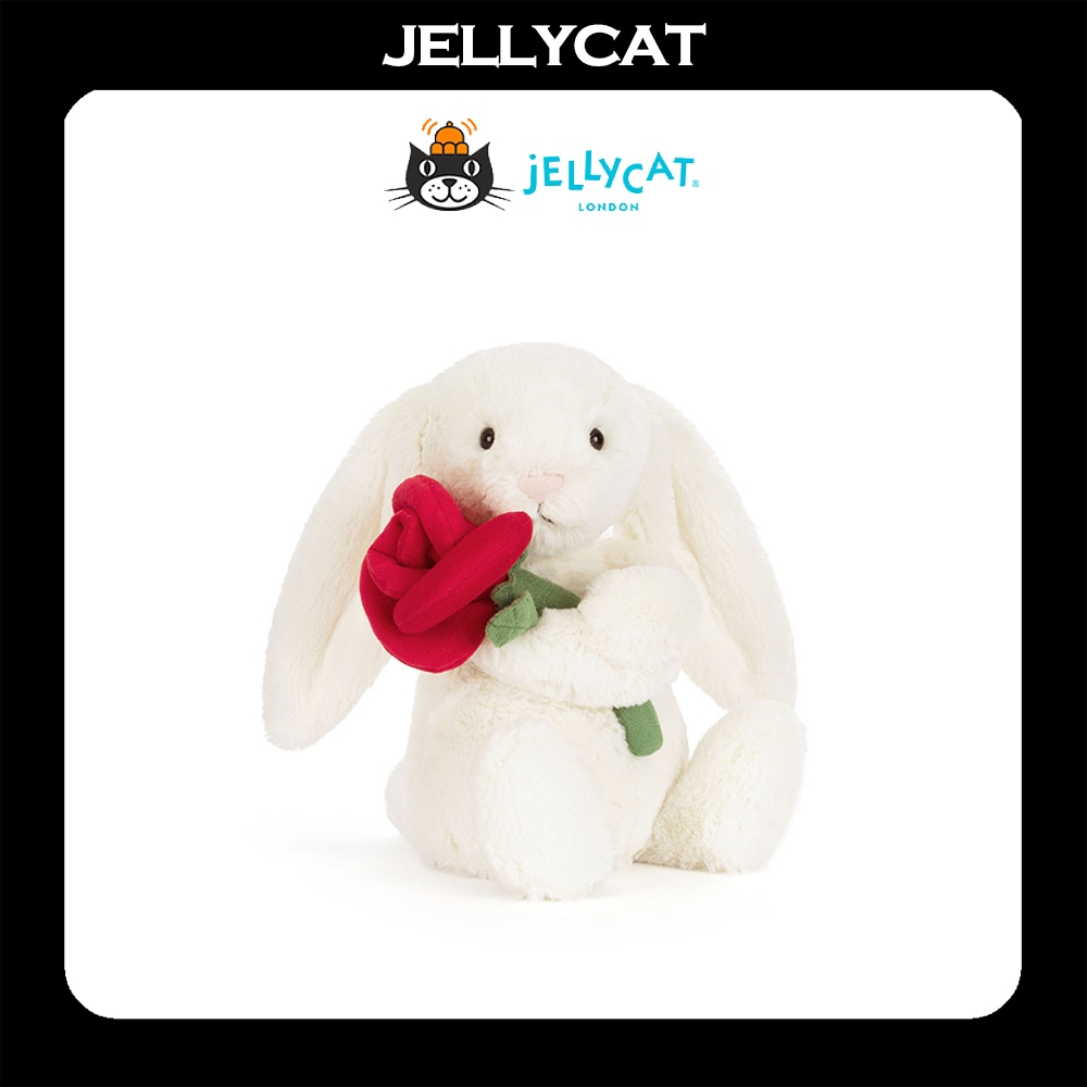 Cream Bunny With Rose ぬいぐるみ