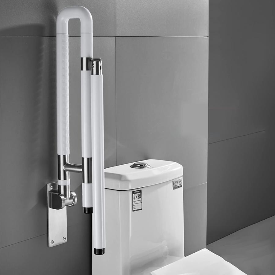 携帯用滑り止めグラブバ トイレ用手すり 折りたたみ式の跳ね上げ式立ち上がり介護ト アームレストバリアフリ 手すり厚いバリアフリ トイレの手すり 障害者トイレ